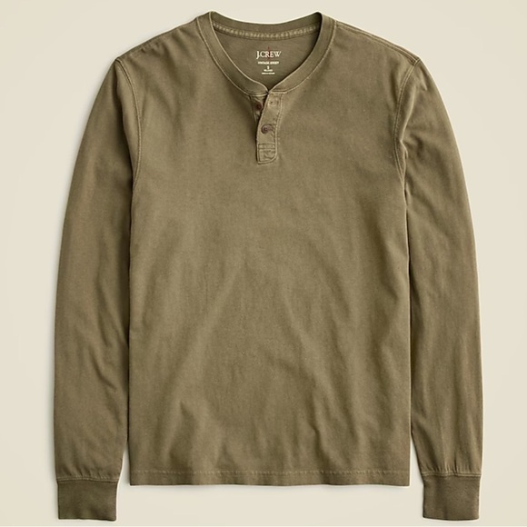 J crew Vintage-wash cotton henley - Picture 4 of 6